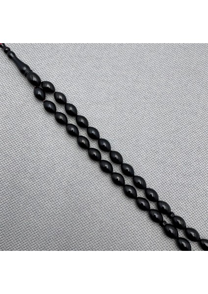 Usta Işçilikli 6.5X10MM Siyah Sıkma Kehribar Tespih indirimleri