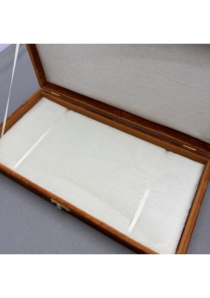 Büyük Boy Kahverengi Osmanlı Tuğralı Büyük Boy Kadife Tespih Kutusu indirimleri