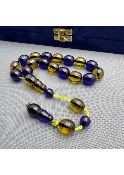 Enes Abdo Usta Işçilikli Sarı Lacivert Efe Maskot Tespih