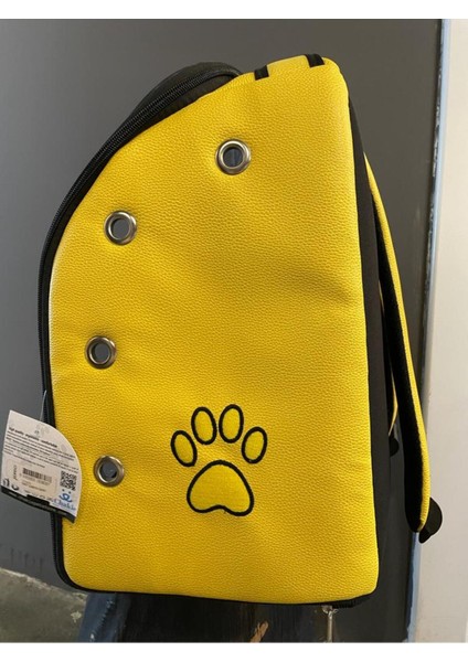 Sarı Astronot Tasarımlı Evcil Hayvan Taşıma Çantası, Rahat ve Şık Seyahat Arkadaşı