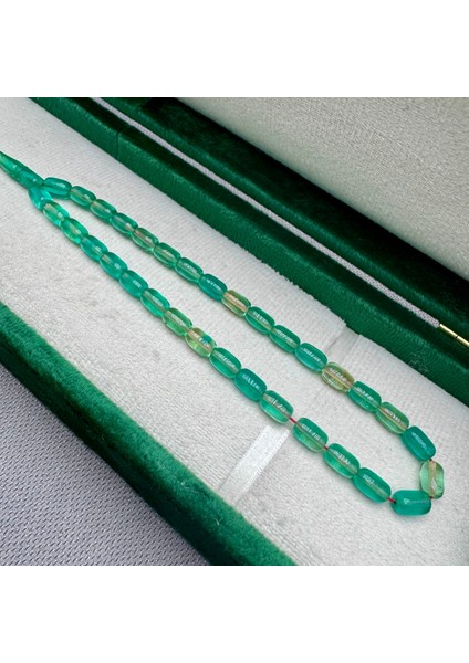 Babalar Günü Özel 925 Ayar Gümüş Püsküllü Bilek Boy Şeffaf Yeşil Sıkma Kehribar Tespih fırsatları