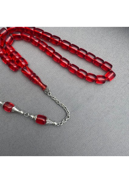 Alpaka Püsküllü Kırmızı Kapsül Model Sıkma Kehribar Tespih fırsatları