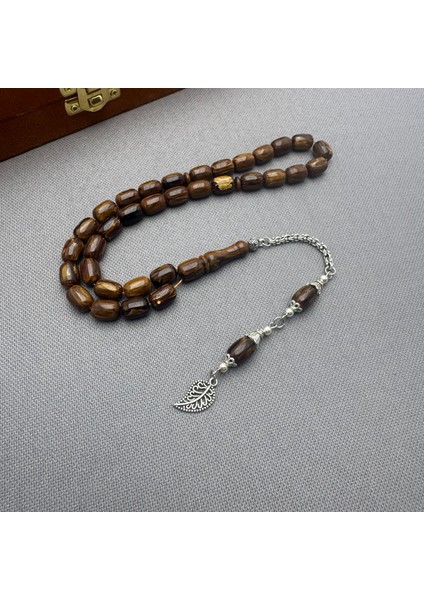 Alpaka Püsküllü Çekoslovak Katalin Desenli Sıkma Kehribar Tespih indirimleri