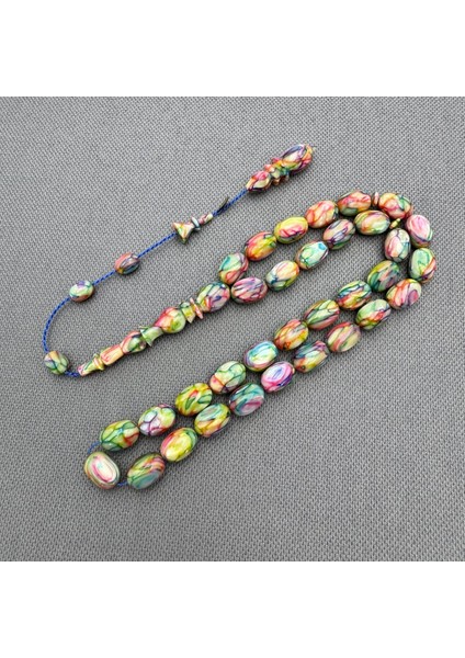 Dalgıç Usta Usta Işçilikli Özel Seri Multi Color Fransız Galalith ( Galanit ) Tespih modelleri