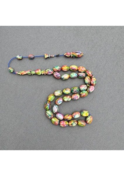 Dalgıç Usta Usta Işçilikli Özel Seri Multi Color Fransız Galalith ( Galanit ) Tespih indirimleri