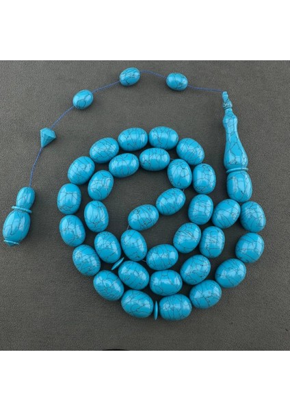 Cem Bülbül Dev Boy Tek Parçadan Arizona Firuze Özel Üretim Tespih