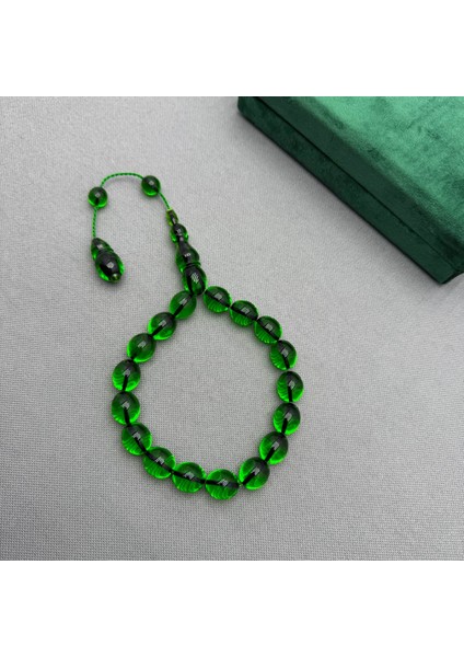 Sistemli Zümrüt Yeşil Rengi Efe Maskot Tespih