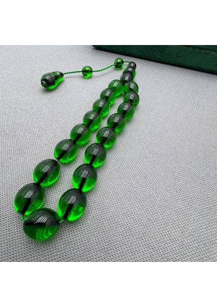 Sistemli Zümrüt Yeşil Rengi Efe Maskot Tespih modelleri