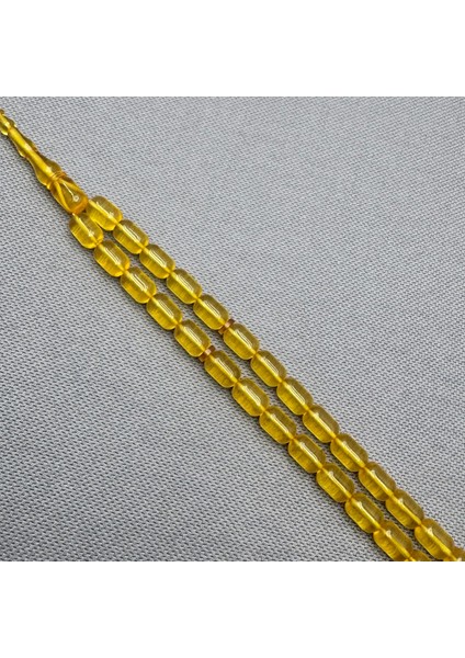 Erkan Çubukçu Usta Işçilikli Sarı Sıkma Kehribar Tespih fırsatları