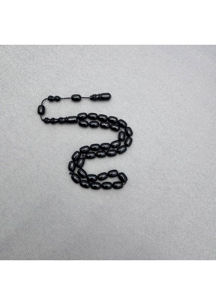 Usta Işçilikli Siyah Sıkma Kehribar Tespih fiyatları