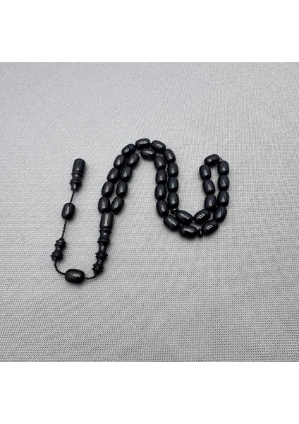 Usta Işçilikli Siyah Sıkma Kehribar Tespih fırsatları