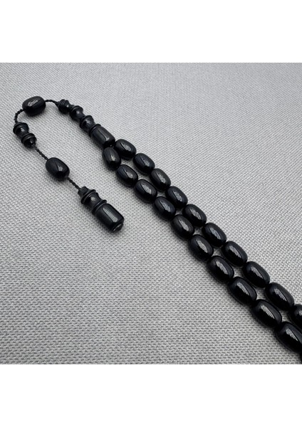 Usta Işçilikli Siyah Sıkma Kehribar Tespih indirimleri