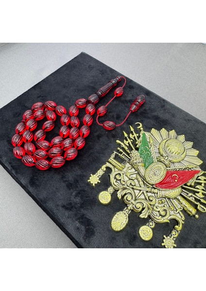 Özel Kalem Işçilikli Ateş ve Sıkma Kehribar Ikili Hediyelik Tespih Set indirimleri