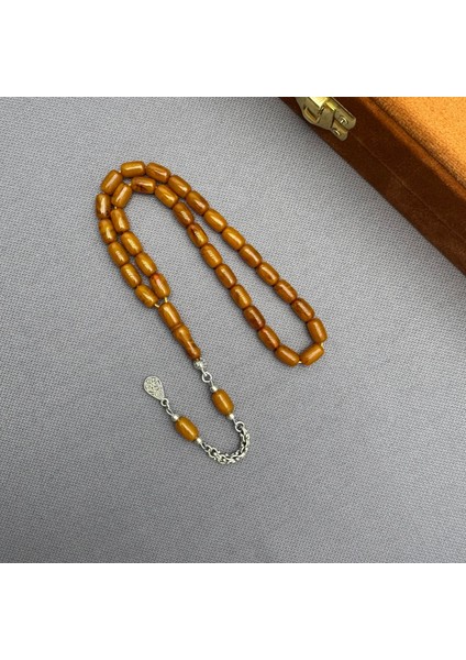 Alpaka Püsküllü Bürokrat Bilek Boy Hareli Sütlü Kahve Sıkma Kehribar Tespih modelleri