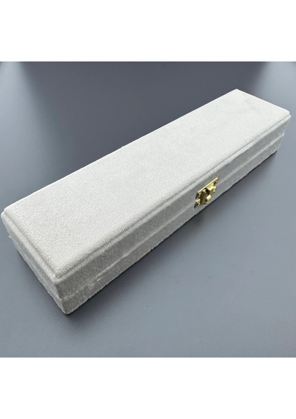Kırık Beyaz Kadife Tespih Kutusu modelleri