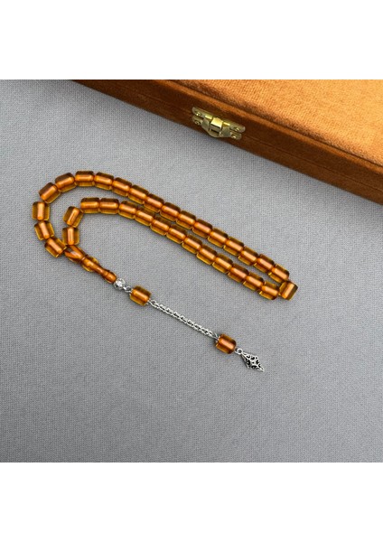 Alpaka Püsküllü Kapsül Kesim Bal Rengi Sıkma Kehribar Tespih fırsatları