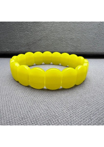 Yetişkin Sıkma Kehribar Limon Sarısı Unisex Yetişkin Kehribar Bileklik