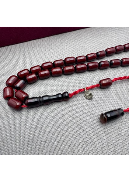 Şükrü Baba Usta Işçilikli Osmanlı Benzetme Kapsül Kesim Vişne Rengi Sıkma Kehribar Tespih modelleri