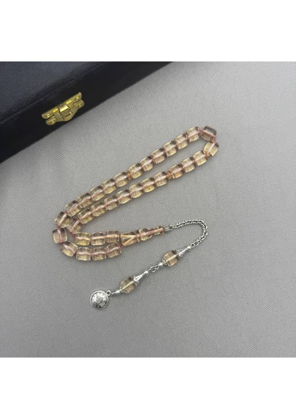 Alpaka Püsküllü Kapsül Kesim Şeffaf Renk Sıkma Kehribar Tespih indirimleri