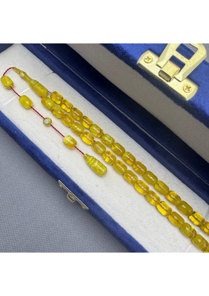 Babalar Günü Özel Kemal Kuş Usta Işçilikli Yoğun Hareli Alman Sıkma Kehribar Tespih