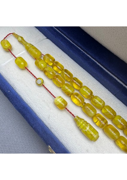 Babalar Günü Özel Kemal Kuş Usta Işçilikli Yoğun Hareli Alman Sıkma Kehribar Tespih fırsatları