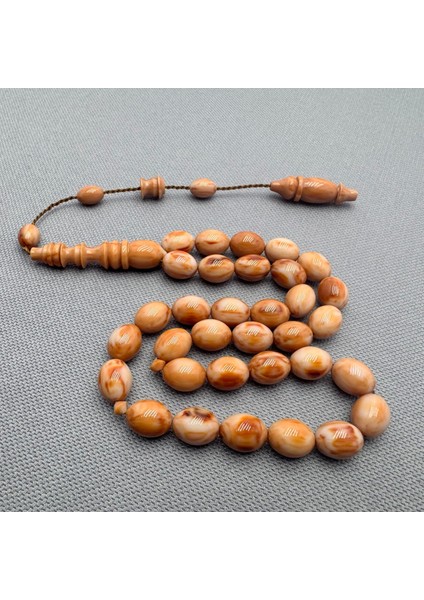 Kahverengi Beyaz Sıkma Kehribar Tesbih indirimleri