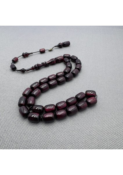 Emine Reşvani Usta Işçilikli Simli Sıkma Kehribar Tespih fırsatları