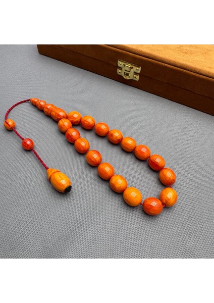 Sistemli Yoğun Hare Desenli Turuncu Efe Maskot Tespih fiyatları