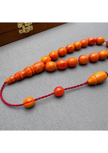 Sistemli Yoğun Hare Desenli Turuncu Efe Maskot Tespih indirimleri