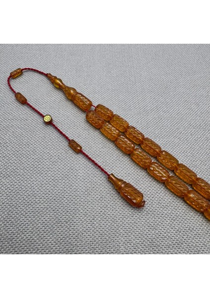 Ahmet Sarı Usta Kalem Işçilikli Kapsül Kesim Sıkma Kehribar Tespih fiyatları