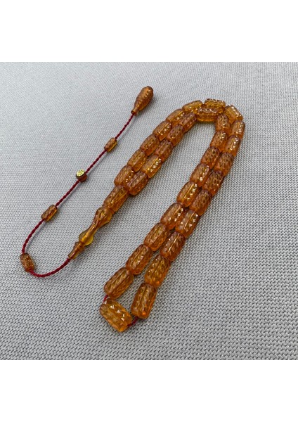 Ahmet Sarı Usta Kalem Işçilikli Kapsül Kesim Sıkma Kehribar Tespih fırsatları