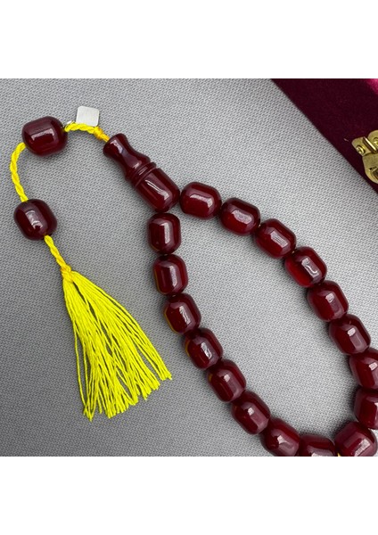 Oktay Sönmez Usta Işçilikli Osmanlı Benzetme Vişne Bordo Dik Damar Hareli Efe Maskot Tespih fiyatları