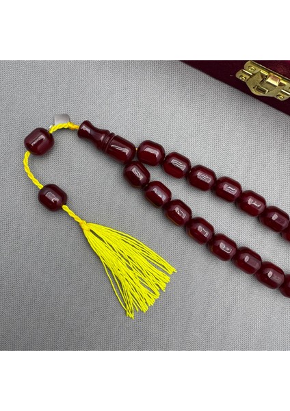 Oktay Sönmez Usta Işçilikli Osmanlı Benzetme Vişne Bordo Dik Damar Hareli Efe Maskot Tespih modelleri