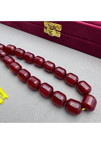 Oktay Sönmez Usta Işçilikli Osmanlı Benzetme Vişne Bordo Dik Damar Hareli Efe Maskot Tespih indirimleri