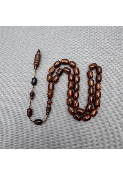 Usta Işçilikli Yoğun Hareli Özel Hamur Sıkma Kehribar Tespih fiyatları