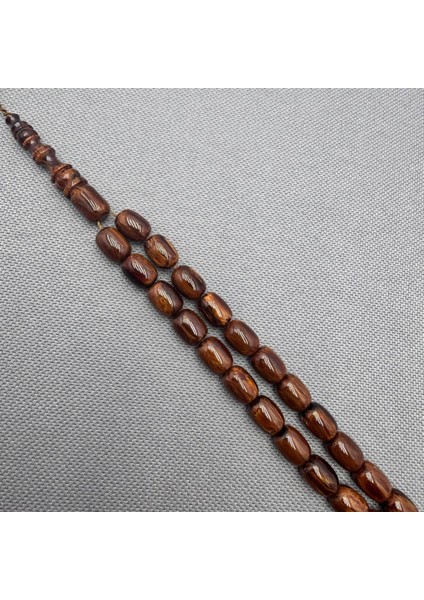 Usta Işçilikli Yoğun Hareli Özel Hamur Sıkma Kehribar Tespih