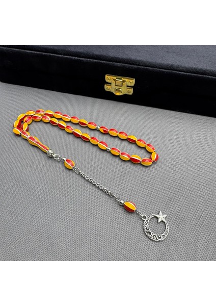 Mineli Sarı Kırmızı Taraftar Tespih