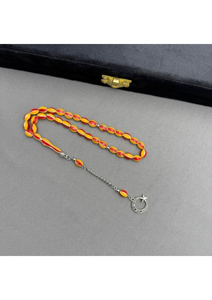 Mineli Sarı Kırmızı Taraftar Tespih fiyatları