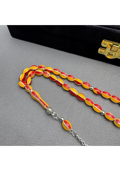 Mineli Sarı Kırmızı Taraftar Tespih modelleri