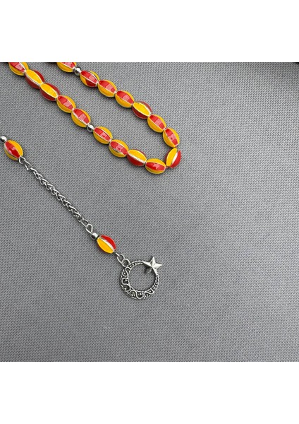 Mineli Sarı Kırmızı Taraftar Tespih fırsatları