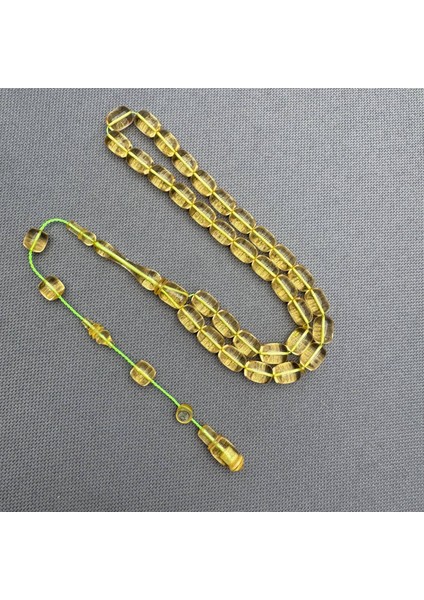 Kemal Kuş Usta Işçilikli Şeffaf Sıfır Hata Sıkma Kehribar Tespih fiyatları