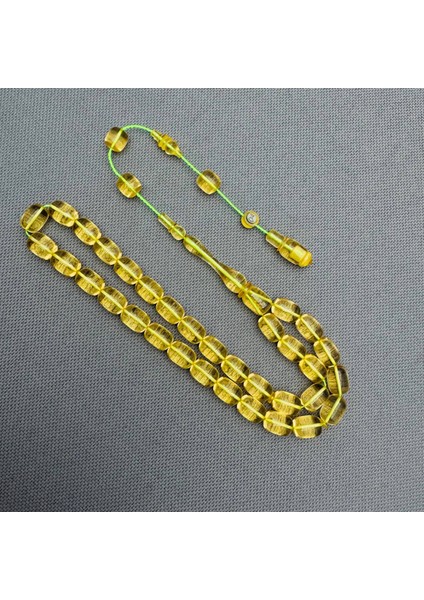 Kemal Kuş Usta Işçilikli Şeffaf Sıfır Hata Sıkma Kehribar Tespih fırsatları