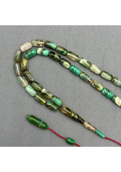 Usta Işçilikli Turkuaz Renk Okyanus Temalı Sıkma Kehribar Tespih modelleri