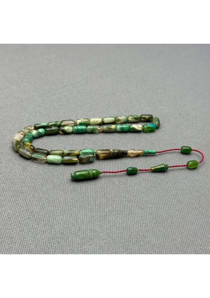 Usta Işçilikli Turkuaz Renk Okyanus Temalı Sıkma Kehribar Tespih fırsatları