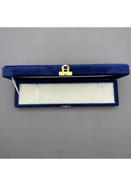 Mavi Kadife Üst Düzey Tespih Kutusu