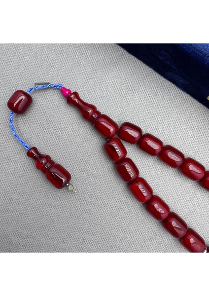 Zeyzun Usta Işçilikli Osmanlı Benzetme Vişne Bordo Hareli Kapsül Kesim Maskot Efe Boy Tespih fırsatları