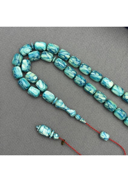 Dalgıç Usta Işçilikli Özel Seri Fransız Turkuaz Galalith ( Galanit ) Tespih fırsatları