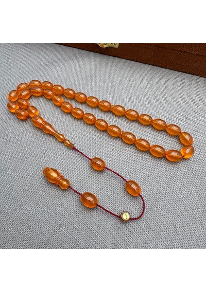 Usta Işçilikli Sistem Dizayn Turuncu Buğulu Hamur Sıkma Kehribar Tespih indirimleri