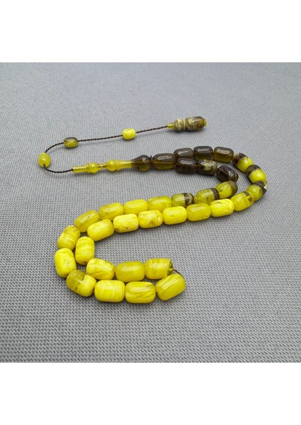 Usta Işçilikli Yoğun Hareli Renk Süzmesi Sıkma Kehribar Tespih fırsatları