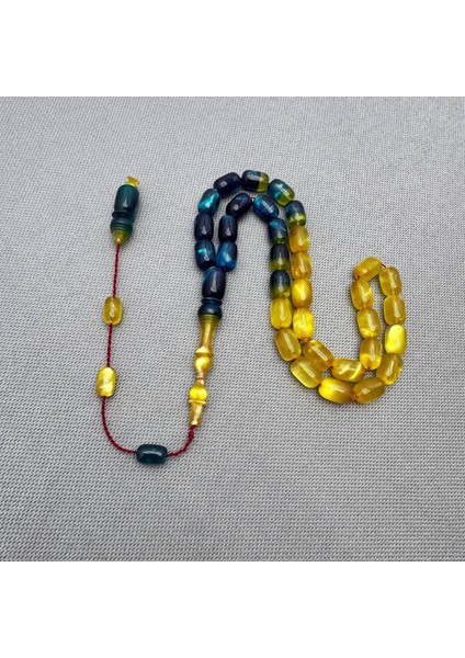 Usta Işçilikli Renk Süzmesi Simli Sıkma Kehribar Tespih modelleri